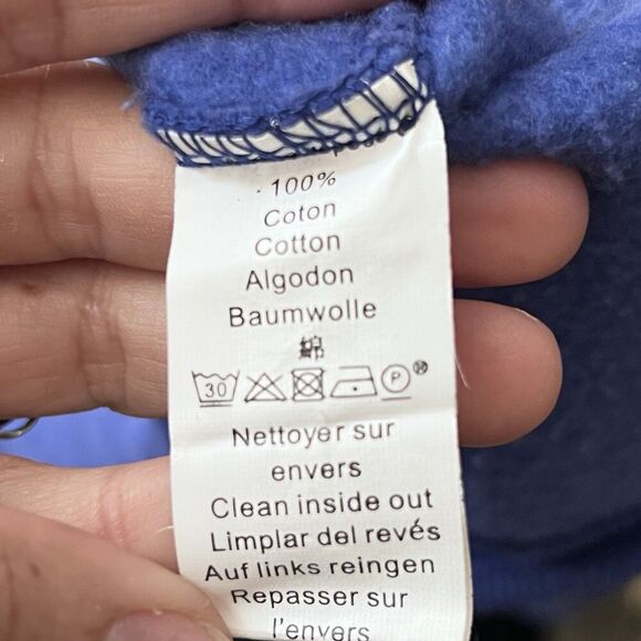 KENZO Sweater Womens Medium Embroidered Tiger Sweatshirt Jumper Blue Marine - Picture 10 of 12